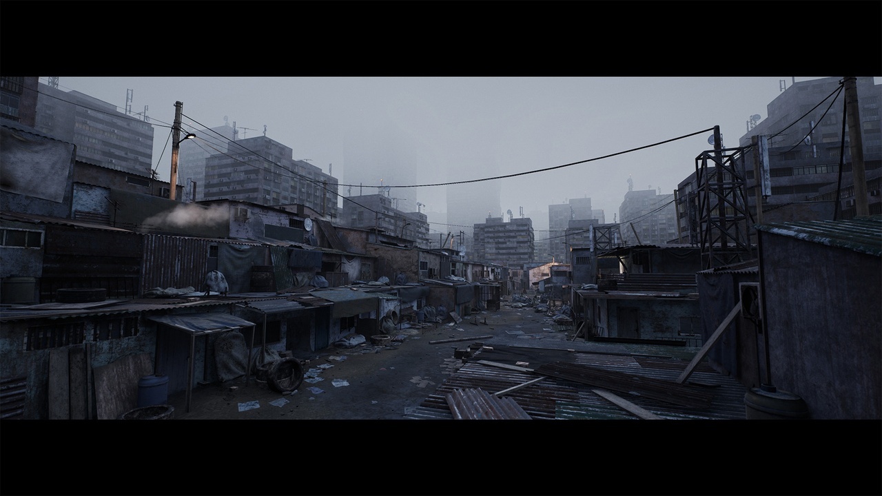 Future Slums Abandoned Post-Apocalyptic District 封面